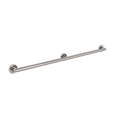 NEWPORT BRASS 45" L, Three Post, Solid Brass, 42" Grab Bar in Polished Nickel, Polished Nickel 2480-3942/15